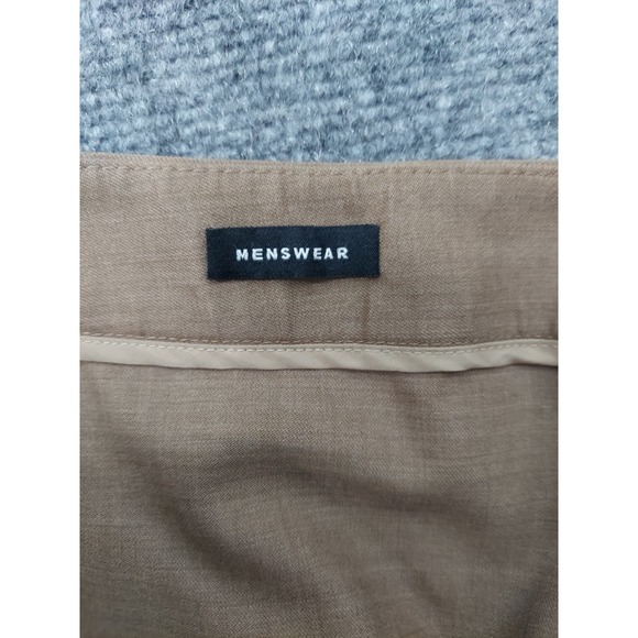 Lafayette 148 Pants 4 Brown Menswear Trousers Wide Leg Flare Career Slacks - Picture 9 of 11